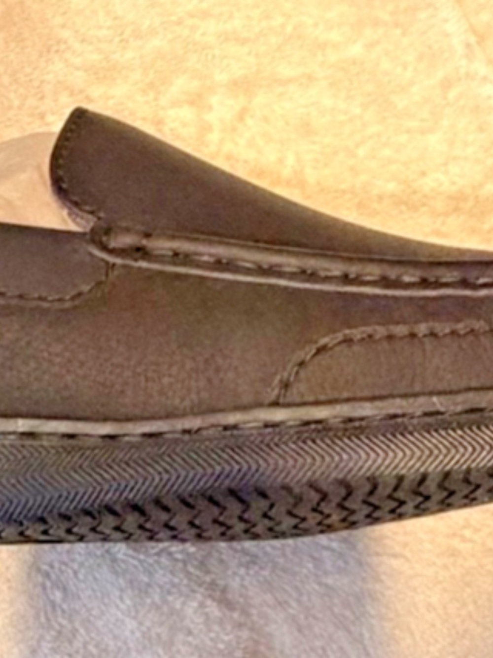 My Slippers size 9 Black Leather Moccasins #206433791386